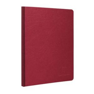Image de Clairefontaine 792422C - Cahier Age Bag 19 x 25 cm, 192 pages 90 g/m² brochure dos toilé, couv. rouge, petits carreaux