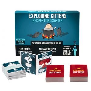 Exploding kittens Recipes for Disaster Deluxe Game Set by - for Adults Teens & Kids - Fun Family Games