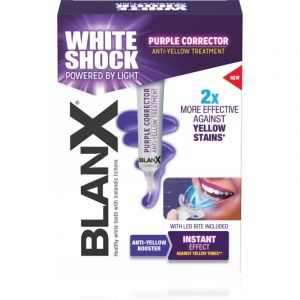 Blanx White Shock Purple trattamento antigiallo denti con Led Bite 20ml