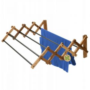 Kadax - S&eacute;choir pliable - S&eacute;choir sur pied extensible - S&eacute;choir &agrave; linge en accord&eacute;on - S&eacute;choir tour pliable (63,5 x 85 cm, mur)