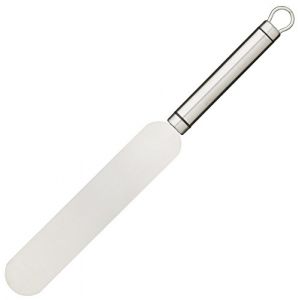 Kitchen craft Spatule professionnelle en acier inoxydable avec long manche ovale