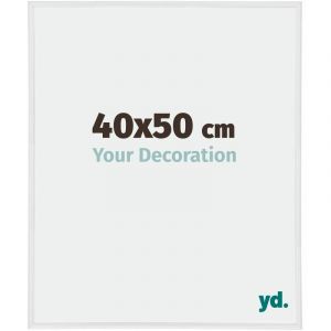 Your Decoration - 40x50 cm - Cadres Photos en Plastique Avec Verre Plexiglas - Excellente Qualité -Blanc Brillant - Cadre Decoration Murale - Annecy.