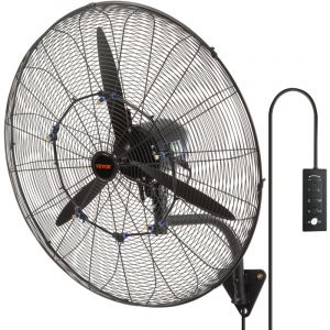 Ventilateur brumisateur mural, 74,9 cm, ventilateur industriel oscillant etanche, 3 vitesses, 9500 cfm, ventilateur commercial ou residentiel pour