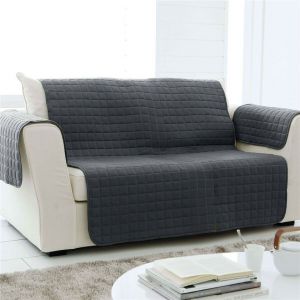Protège-fauteuil matelassé - Gris