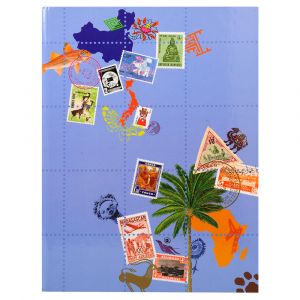 Image de Exacompta 25634E - Album de timbres Globe-Trotter 16,5x22,5 cm, 16p. noires, reliure livre