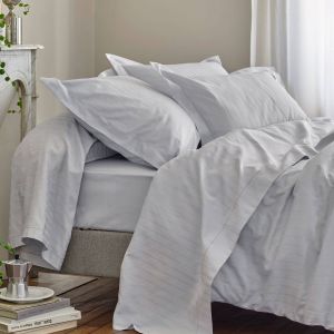 Blanc des vosges Parure de lit satin Divine