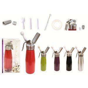 Image de Easy Make Siphon professionnel à chantilly mousses et crèmes avec accessoires (500 ml)