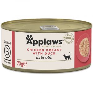 Applaws Lot 24 x 156 g - poulet, canard