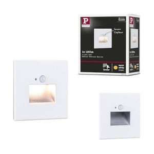 Paulmann Edge encastrés spécial mur carré LED 1x1,2W 230V Détecteur de proximité Blanc 93133
