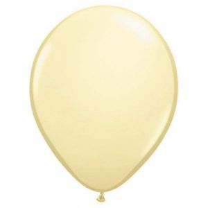 Image de Folat Décoration de fête ballons métalliques 10 pièces ivoire 30cm - Couleur Jaune - Taille Taille Unique