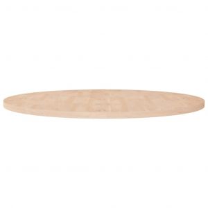 VidaXL Dessus de table rond Ø90x2,5 cm Bois de chêne massif non traité