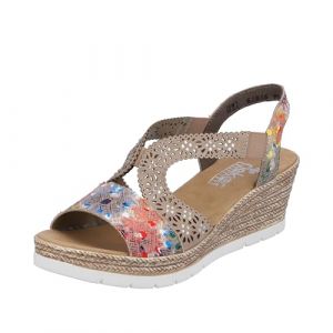 Rieker Femme 61916 Sandale, coloré, 40 EU