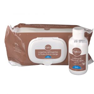Gifrer Lingettes nettoyantes &agrave; l'huile d%u2019olive + liniment