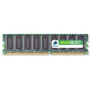 Corsair VS1GB400C3 - Barrette mémoire Value Select 1 Go DDR 400 MHz CL3 184 broches