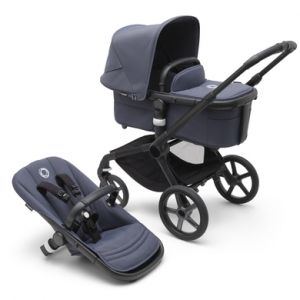 Bugaboo Poussette fox 5 complète graphite - bleu tempête noir (stormy blue)
