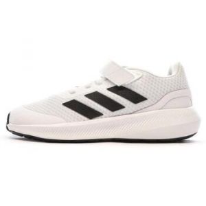 Adidas RunFalcon 3.0 Elastic Lace Top Strap Shoes Sneaker, FTWR White/Core Black/FTWR White, 28.5 EU