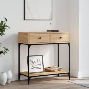 VidaXL Furniture Limited - Table console chêne sonoma 75x34,5x75 cm bois