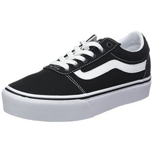 Image de Vans Ward Platform Canvas, Sneakers Basses femme - Noir