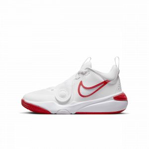 Nike Chaussure de basketball Team Hustle D 11 pour ado - Blanc - Taille 36 - Unisex