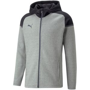 Puma Teamcup Casuals Veste &agrave; Capuche Homme, Gris Moyen chin&eacute;, XXL