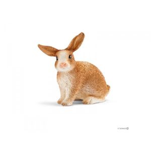 Schleich Figurine Lapin Série Animaux de la ferme 4,3x2,6x4,2 cm