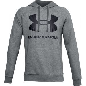 Under Armour Sweat à capuche UA Rival Fleece Big Logo pour homme Gray - Taille MD