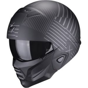 Image de Scorpion Exo Casque Combat II Miles Noir Mat Argent - Taille M