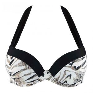 Aubade Haut de maillot de bain coques moul&eacute;es plongeant - multicolore - Couleur multicolore - Taille 85D