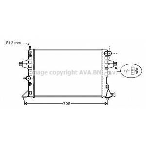 Ava Quality Cooling Radiateur VAUXHALL ZAFIRA (247OLA2254)