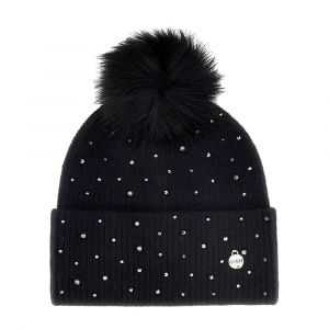 Guess Bonnet Strass Femme Noir