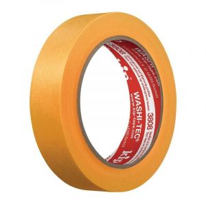 FP Lot ruban de recouvrement 3808 washi-tec premium goldkrepp kip 1 carton(s) de 12 rouleau(x) ruban recouvrement 3808 washi-tec lisse jaune l50 m l18m