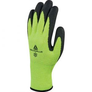 Delta Plus Gant tricot haute performance noir/jaune fluo 10 VV737JA,