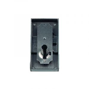 Serrure de biblioth&egrave;que acier brut 528 Axe 15 GHE - DEVISMES - 3527215S