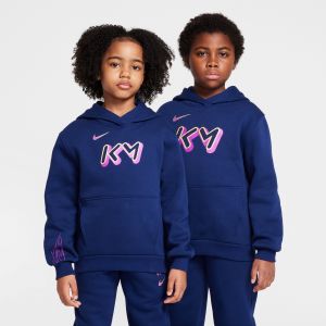 Nike Sweat à capuche de foot Kylian Mbappé Club Fleece pour ado - Bleu - Taille XS - Unisex