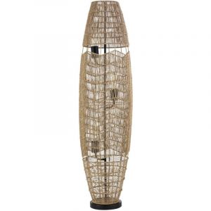 Lampe sur pied en jute kiko - Naturel - Home Deluxe