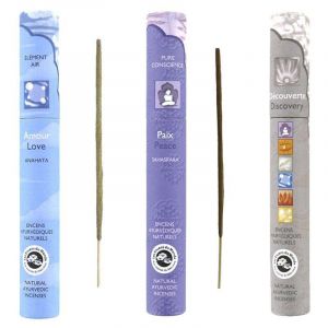 Les encens du monde Kit d'Encens ayurv&eacute;dique - Paix, Amour, D&eacute;couverte