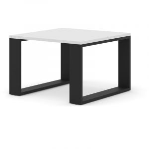 Table b e LUCA 60x60 cm blanc mat