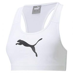 Puma Soutien-gorge de sport moyenne intensité 4Keeps femme, Blanc, Taille S, Vêtements