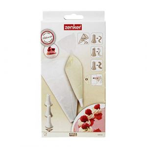 Zenker Manchon de d&eacute;coration pour p&acirc;tisserie 3 buses jetables - Fackelmann