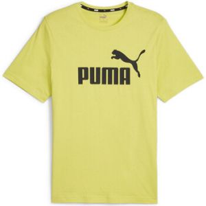 Puma ESS Logo Tee, &Eacute;clat Citron Vert, S Homme