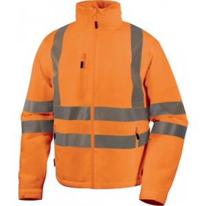 Delta Plus Blouson De Travail Imperm&eacute;able Stretch Haute Visibilit&eacute; Flenhv - Orange - Taille Xxl