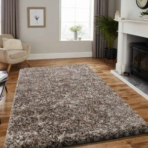 Enjoy Gaming COSY - Tapis à poils longs 30mm - Beige et Blanc 120 x 170 cm