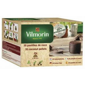 Vilmorin 35 pastilles de coco tout en un 35 mm