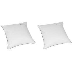 Simmons Lot de 2 oreillers Microgel Moelleux percale 60x60 cm