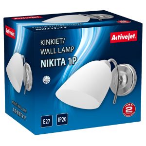 Activejet Spot lampe nikita 1P E27 1X60 w nickel nikita 1P nikiel