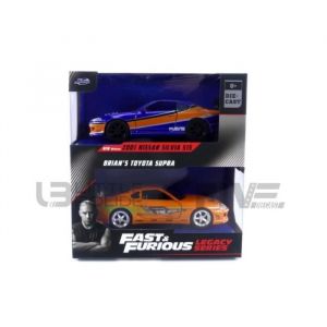 Jada Toys 1/32 34254bl Nissan Silvia S15 And Toyota Supra - 2001 Diecast Modelcar Toys