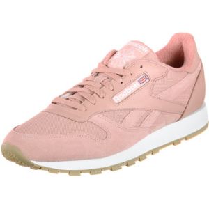 Reebok Classics Classic Leather - Baskets avec empiècements cuir - rose