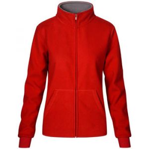 Image de Promodoro Veste polaire doublée Femmes, XS, rouge feu / gris