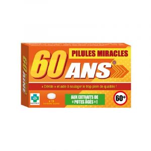 Image de STC Boite de Médicament Bonbon Humoristique – Pilules Miracles Anniversaire 60 ans