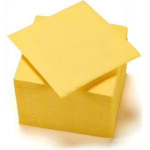 Gappy 40 serviettes jetables 38x38 couleur jaune